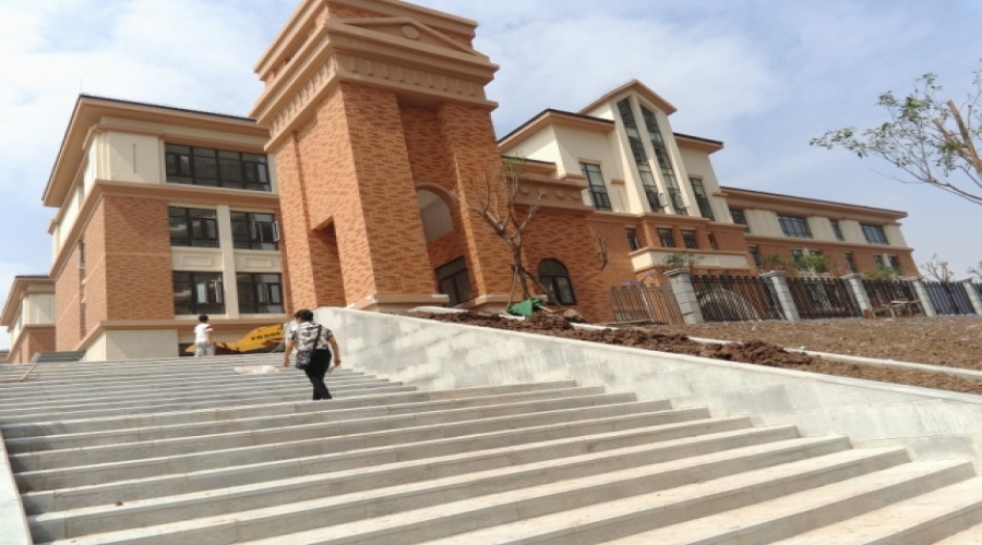 重慶市兩江小學(xué)外墻軟瓷，外墻干掛石材